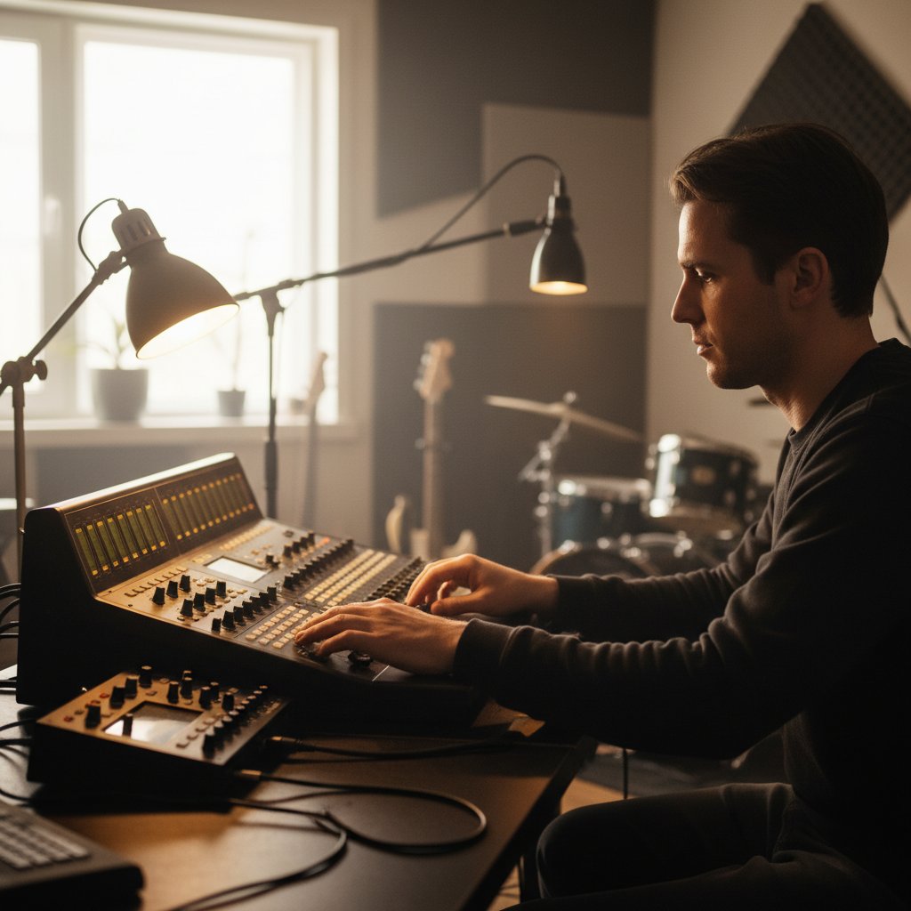 Tibequ recording studio control room